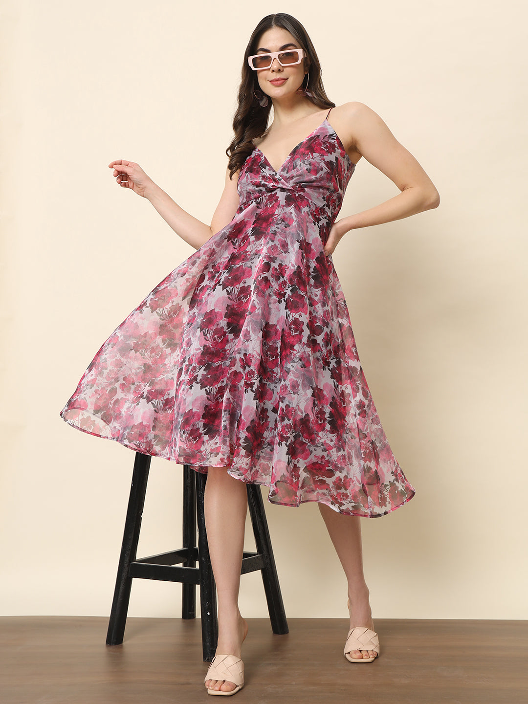 Fairy Floral Light & Flowy Printed Dress - Multi