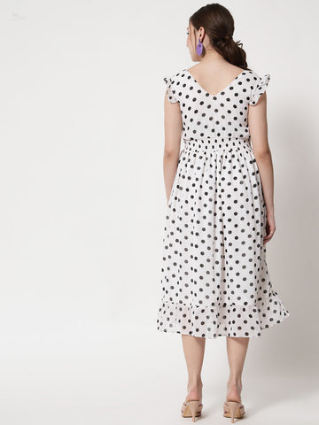 White Polka Dot Dress