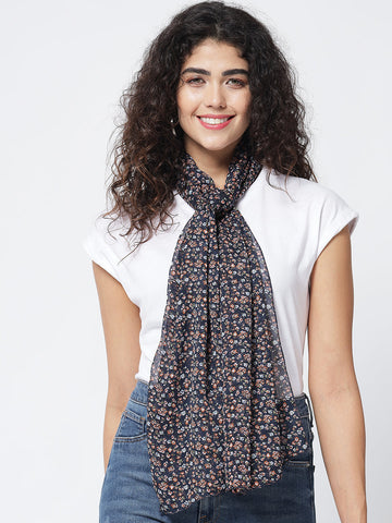 Ditsy printed scarf