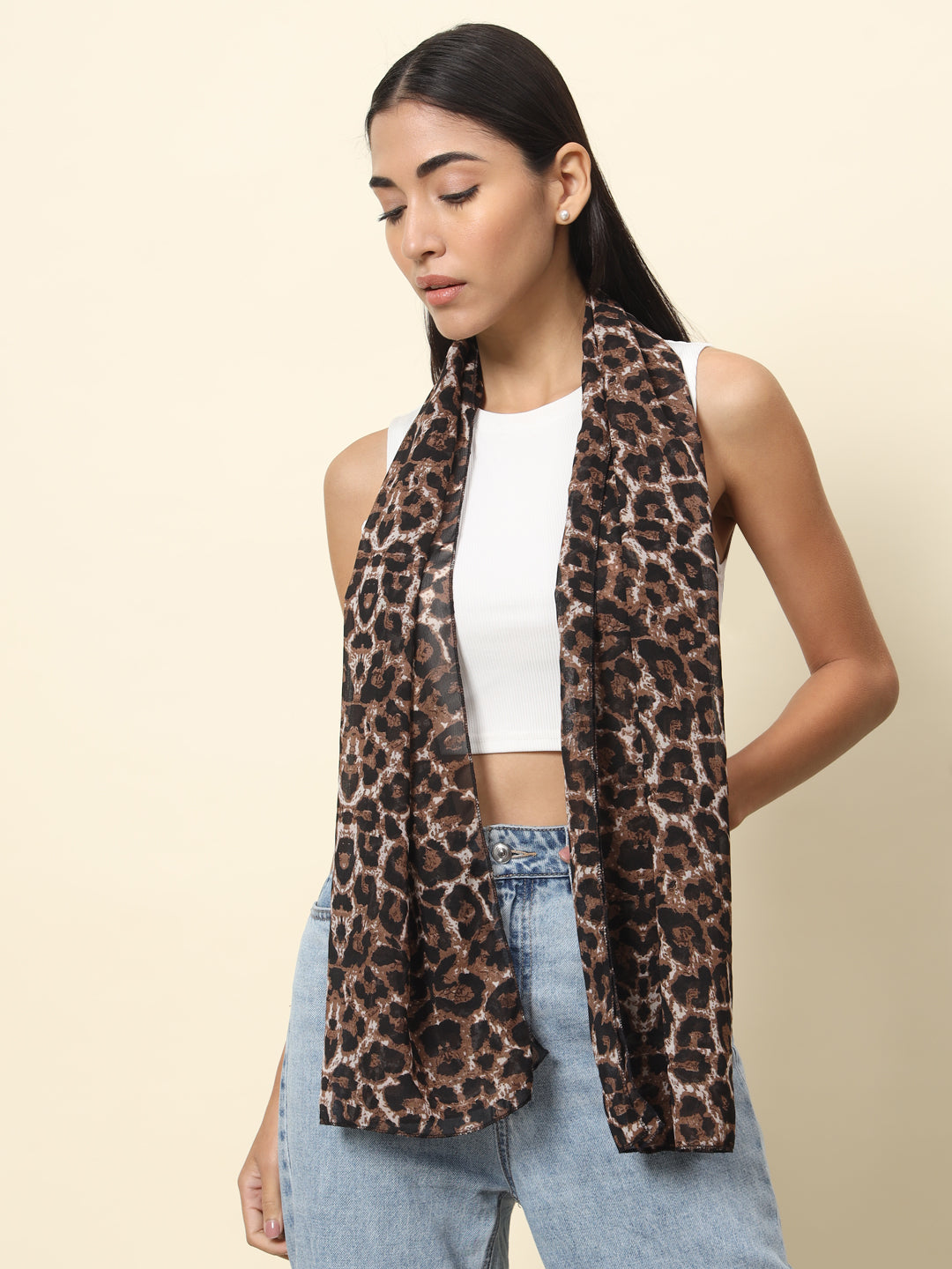 Leopard Print Scarf