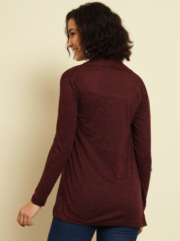 Maroon Her Cool Shrug