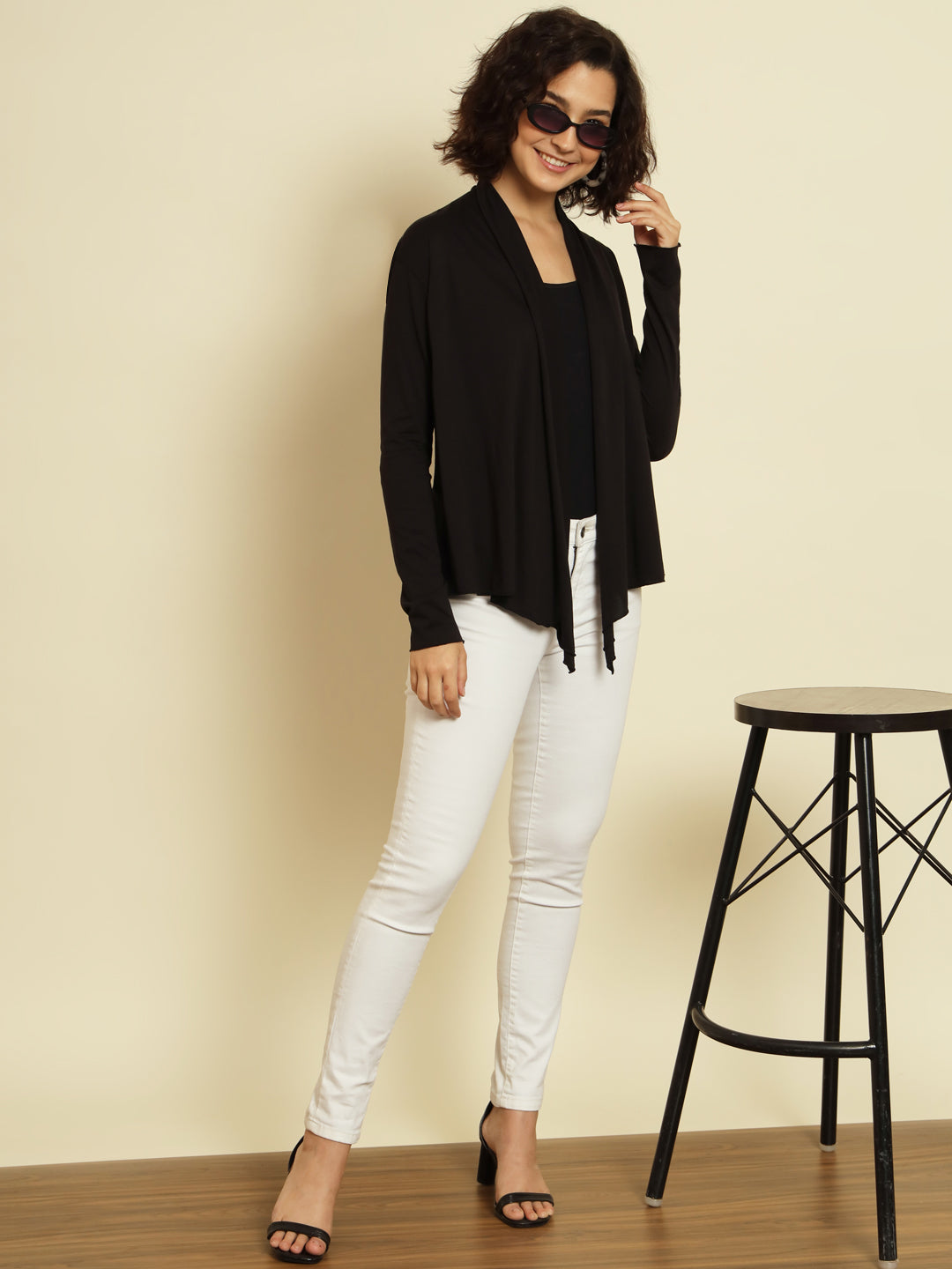 Black sales shrug outfit