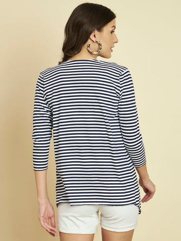 Waterfall Striped Shrug