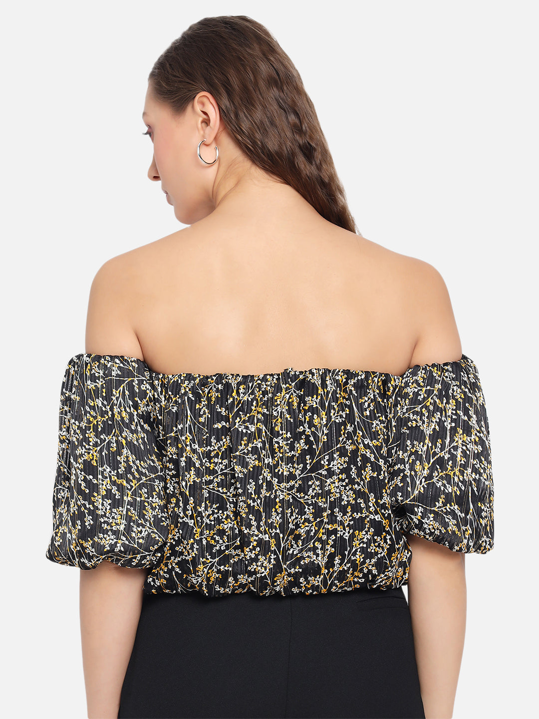 Black Off Shoulder Top