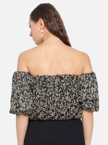 Black Off Shoulder Top