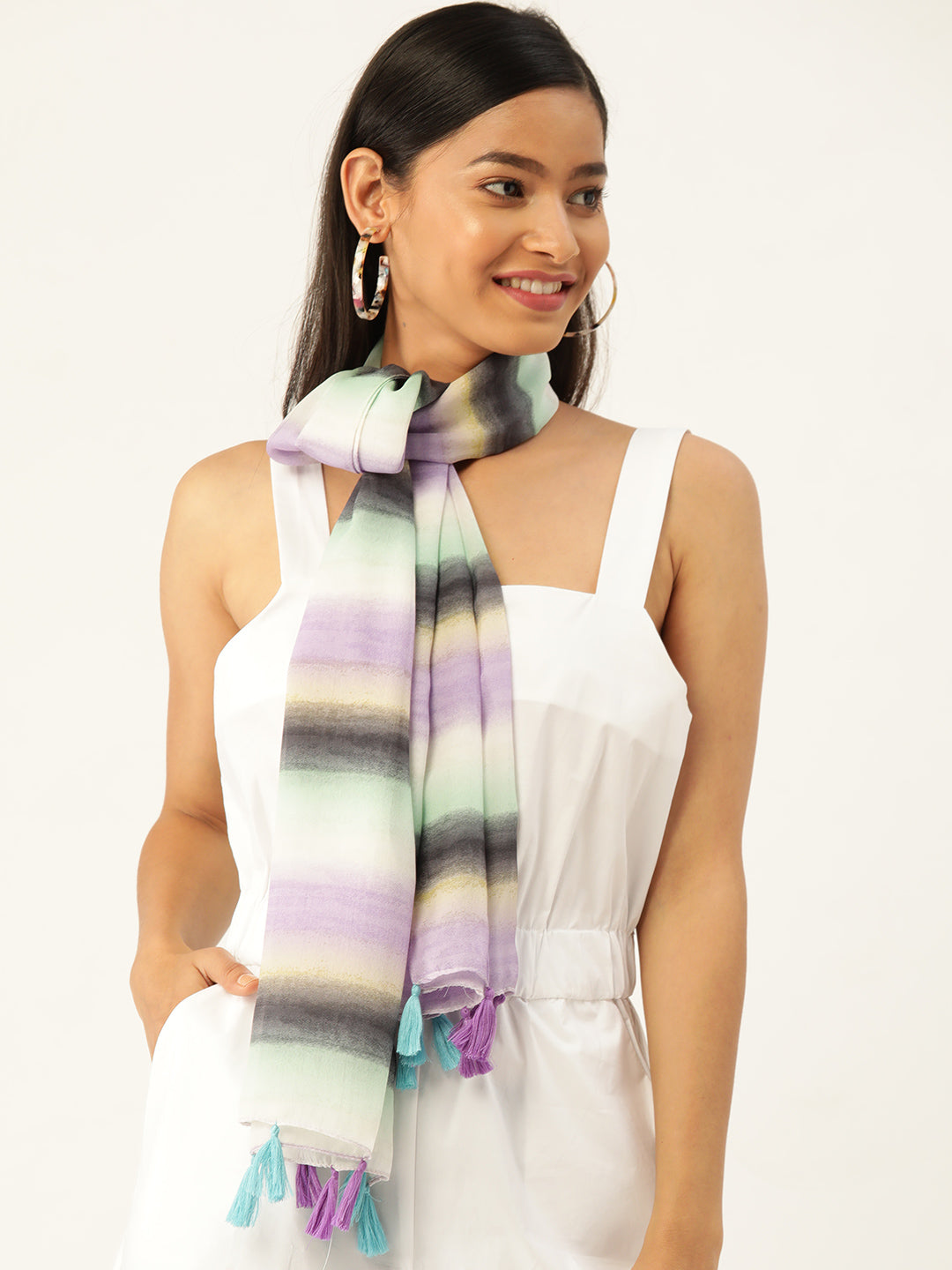 Multi Stripe Scarf