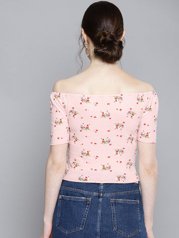 Floral Off shoulder Top