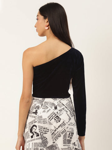 One shoulder top