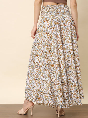 Flared Floral Printed Palazzo